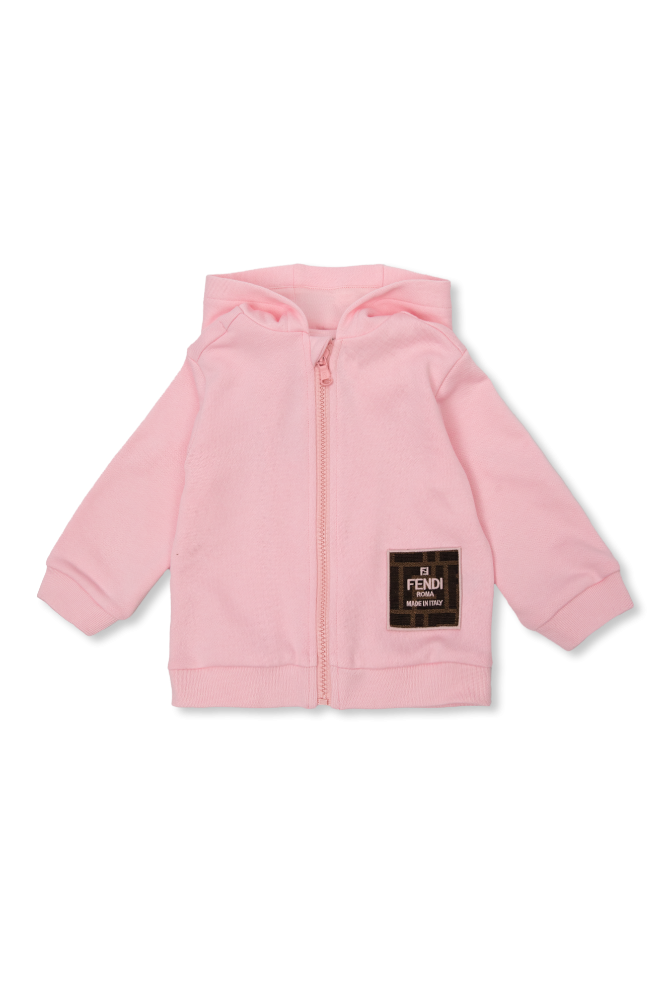 Pink Patched hoodie Fendi Kids Vitkac GB